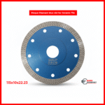 Disque diamant 115mm Bleu Ciel pour coupe carrelage, céramique et grès cérame. Jante continue pour une finition ultra-nette. Outil professionnel.