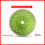 Disque diamant 180mm Hot Turbo ventilé vert pour la coupe de granit, Euro Diamant