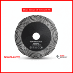 Disque diamant Noir 125mm Euro Diamant pour la coupe carrelage, céramique et porcelaine. Jante continue micro-maillée pour une finition sans éclat. Idéal pour les coupes droites et les courbes. Outil professionnel. Dimensions : $125 \text{ mm} \times 22.23 \text{ mm}$.