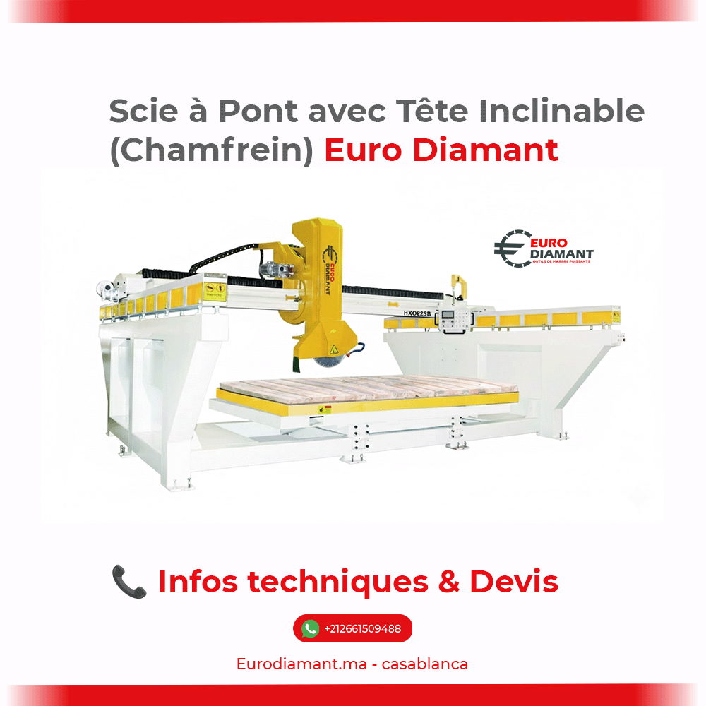 Scie à Pont Euro Diamant : La Solution de Précision pour Marbriers et Tailleurs de Pierre