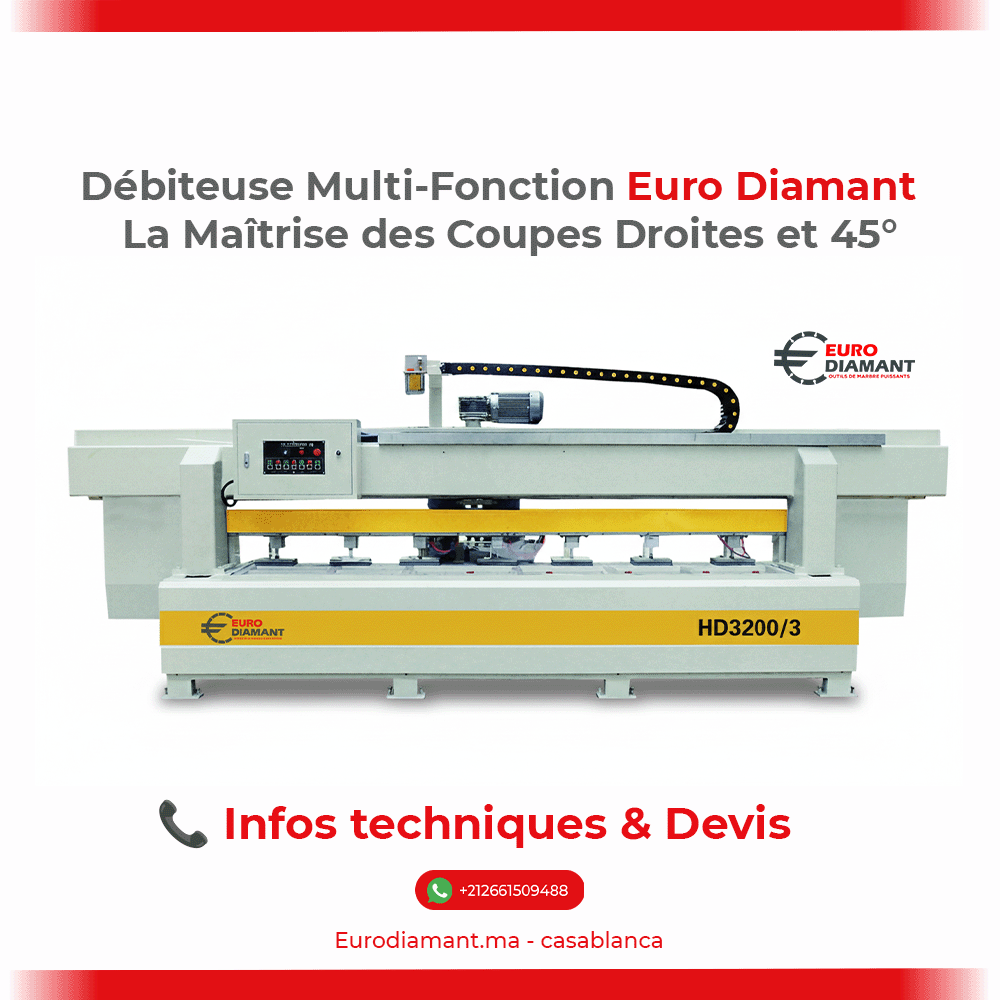 Débiteuse Multi-Fonction Euro Diamant : La Maîtrise des Coupes Droites et 45°
